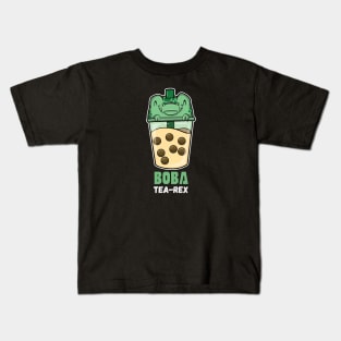 Boba Tea-Rex Kids T-Shirt